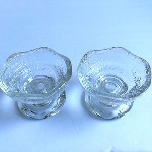 Vintage Small Ice Cream Glass Cups Dessert, Set of 2 Cups